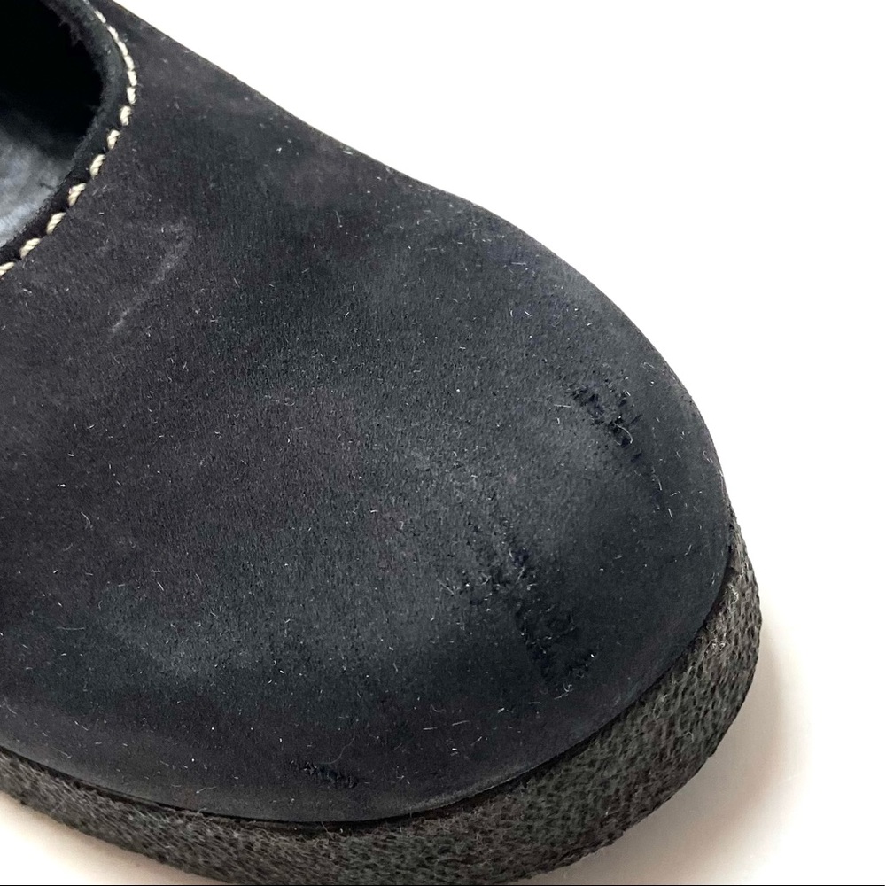 Arche Briska Black Leather Mary Jane Wedge Shoes - Picture 14 of 14
